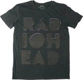 Radiohead - Debossed Note Pad Heren T-shirt - 2XL - Zwart