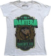 Pantera - Snakebite XXX Label Dames T-shirt - M - Grijs
