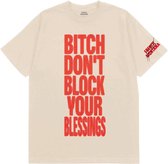 French Montana Heren Tshirt -S- Don't Block Your Blessings Creme