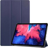 Hoes Geschikt voor Lenovo Tab P11 Pro hoes - Hoes Geschikt voor Lenovo Tab P11 Pro bookcase Donker Blauw - Trifold tablethoes smart cover - hoes Hoes Geschikt voor Lenovo Tab P11 Pro 11.5 inch - Ntech