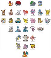 Pokémon Series -30 delige set -stof & strijk applicatie
