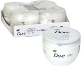 4 x Dove Body Silk Beauty Body Cream 300ml