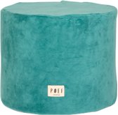 Poef - lily - Minty Green - Velours - diameter 37cm