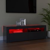 Decoways - Tv-meubel met LED-verlichting 120x35x40 cm grijs