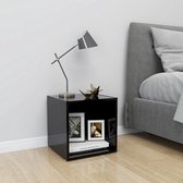 Decoways - Tv-meubel 37x35x37 cm spaanplaat zwart