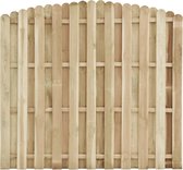 Decoways - Schuttingpaneel 180x(155-170) cm geïmpregneerd grenenhout