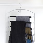 Luxe broekhangers 5in1 - multifunctionele pantalonhanger - optimaal voor ruimte besparing - ophangen van 5 broeken en/of pantalons tegelijk