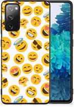 Telefoon Hoesje Super als Cadeautjes voor Meisjes Geschikt voor Samsung Galaxy S20 FE Backcover Soft Siliconen Hoesje met Zwarte rand Emoji