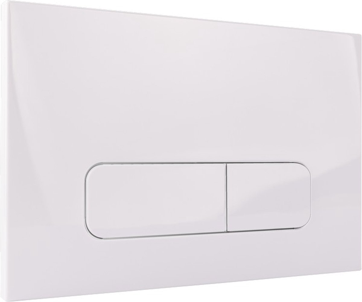 Bedieningsplaat - StarBlueDisc Mocha 15 - Wit - geschikt voor Geberit UP100 - UP320