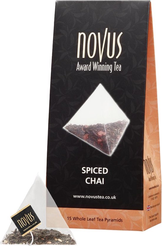 Novus Tea Spiced Chai Thee 15 stuks Award Winning Tea