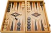 Afbeelding van het spelletje Backgammon Olijfhout Handgemaakt-Tavla -Luxe uitgave