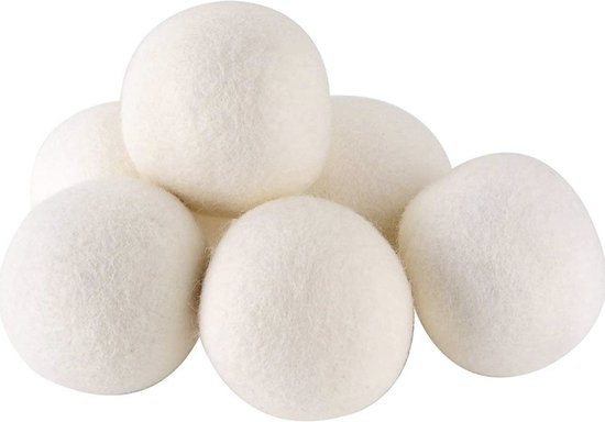 Boules de séchage Lavayette XL - Boules de séchage - Boules de séchage - Boule de lavage - 100 % laine de mouton de Nouvelle-Zélande - Respectueux de Environnement- et des animaux - 6 pièces
