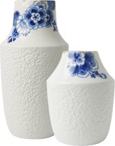 Vaasjes set - 19 en 12 cm - Delfts blauw vaas - bloemen vaas - cadeau voor vrouw