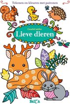 Kleurboek / tekenboek voor kinderen met lieve dieren in de natuur (hertje / konijn) om te kleuren / tekenen (creatief cadeau)