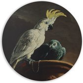 Art for the Home - Canvas Rond - De Menagerie - 70 diameter in cm