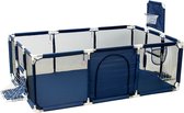 REPEAK Playpen Met Voetbalveld - Speelbox - Ballenbak - 0 tot 6 jaar - Baby’s - Peuter/Kleuter - Spelen - 231x128x104 - Blauw