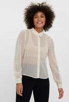 Vero Moda Blouse Vmebba Ls Shirt Wvn 10257867 Birch Dames Maat - XL