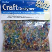 Darice Glass Rocaille Seed Beads 10/0, 8/0, 6/0, Assortiment transparant Multi Color 100 Gram