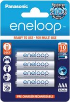 Eneloop - 4x Oplaadbare Eneloop Batterij AAA LR03 - Oplaadbaar - Duurzaam - Tot 2100 x Opladen - AAA / Micro / LR03 / GP24G / 24G / R03 / 1212 / FR03 / L92