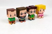 Figurines BIG BANG THEORY - Set of 4 PIXEL Figures - Model 1