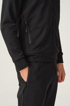 Heren trainingspak slim fit kleur zwart maat XL