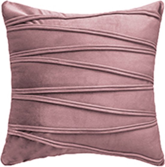 Maison Extravagante - Coussins décoratifs - Luxe Cushions Velvet Dusty Pink - 3 pièces - Velours - 45x45cm - avec coussins intérieurs