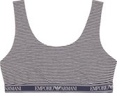 Emporio Armani REGGISENO BRA Vrouwen Beha - Marine/Melange grey stripe - Maat S