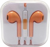 Koptelefoon - Stereo hoofdtelefoon/Microfoon/volumeregeling - Oortelefoon - Matte kleuren - Oranje