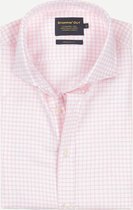 Steppin' Out Herfst/Winter 2021  Brushed Cotton Cutaway Shirt Mannen - Regular Fit - Katoen - Roze (XL)