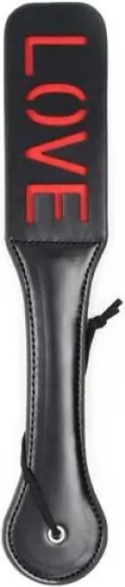 Paddle met LOVE Tekst | Double Spank | Leder