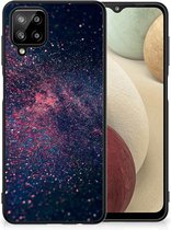 TPU Siliconen Hoesje met Foto Geschikt voor Samsung Galaxy A12 Telefoonhoesje met Zwarte rand Stars