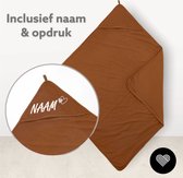 Meyco Badcape - Camel - Inclusief naam en bedrukking