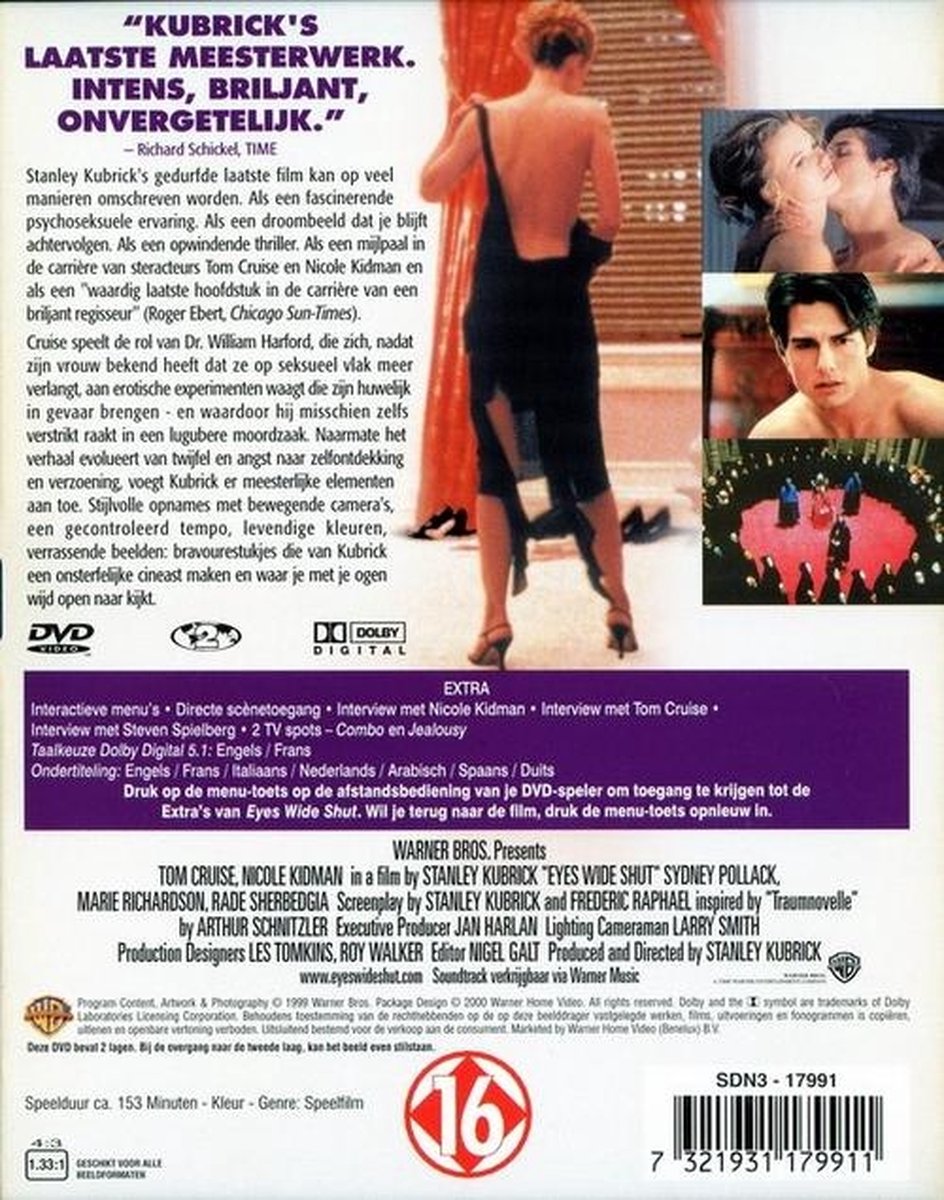 Eyes Wide Shut (Dvd), Nicole Kidman Dvd's