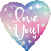 Qualatex - Folieballon Love You Hartvorm 46 cm