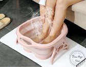 Voetenbad - Inklapbaar voetenbadje - Voetmassage - Roze - Voetbad - Foldable