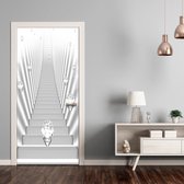 Fotobehang voor deuren - Photo wallpaper - White stairs and jewels I.