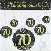 Oaktree - Swirls Sparkling zwart goud - 70 jaar