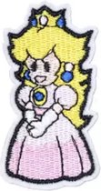 Princess Peach strijk embleem - Mario patch - patches - stof en strijk applicatie - Mario & Luigi