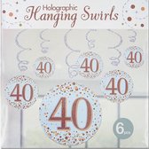 Oaktree - Swirls Sparkling Rose Gold - 40 jaar