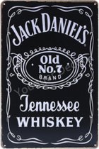 Jack Daniels wandbord - Mancave- Cafe- Bar- Restaurant - Kroeg- Woondecoratie- Vintage - 20cmx30cm