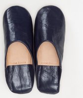 Fatimamorocco.nl Babouche simple Navy XXL(44-47)