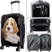 Travelsuitcase Beagle - reiskofferset 3delig - Hond print - Polycarbonaat