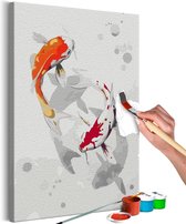 Doe-het-zelf op canvas schilderen - Fish Dance.