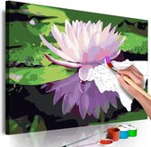 Doe-het-zelf op canvas schilderen - Water Lily.