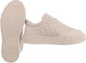 Dames sneaker beige