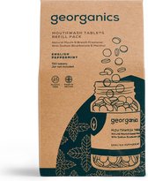 Georganics | mouthwas tablets navulverpakking | mondspoeling refill 720 | eco