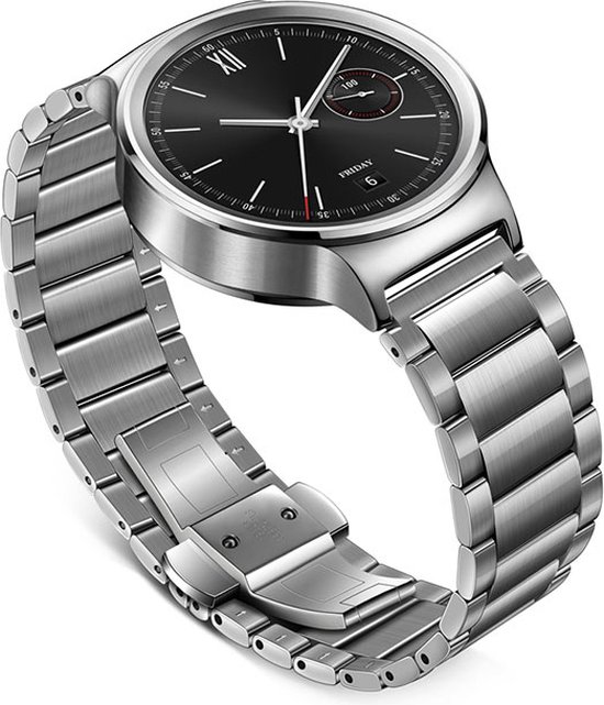 Huawei Watch W1 - Smartwatch- - met stalen schakel band | bol.com