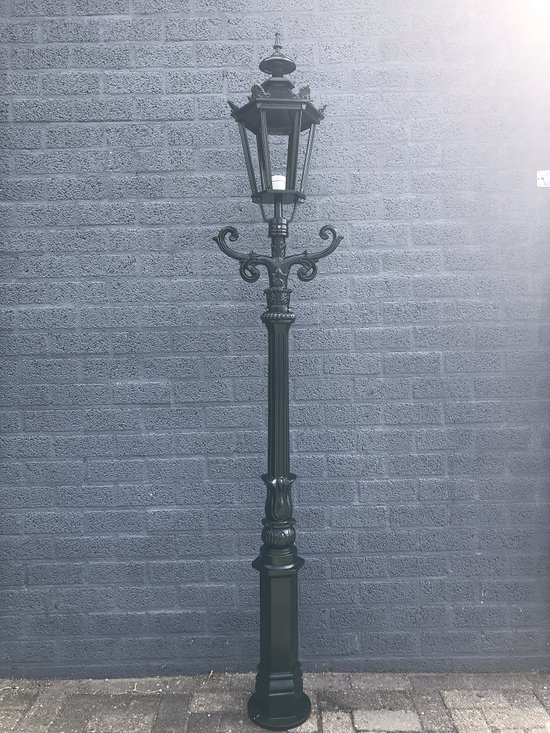 Hoop van Politieagent segment Buitenlamp, lantaarn Amsterdam met keramische fitting en glas, gegoten  aluminium... | bol.com