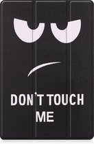Samsung Tab A8 Hoesje Case Don't Touch Me - Samsung Tab A8 Hoes Hardcover Hoesje Don't Touch Me Bookcase