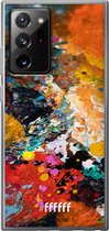 6F hoesje - geschikt voor Samsung Galaxy Note 20 Ultra -  Transparant TPU Case - Colourful Palette #ffffff